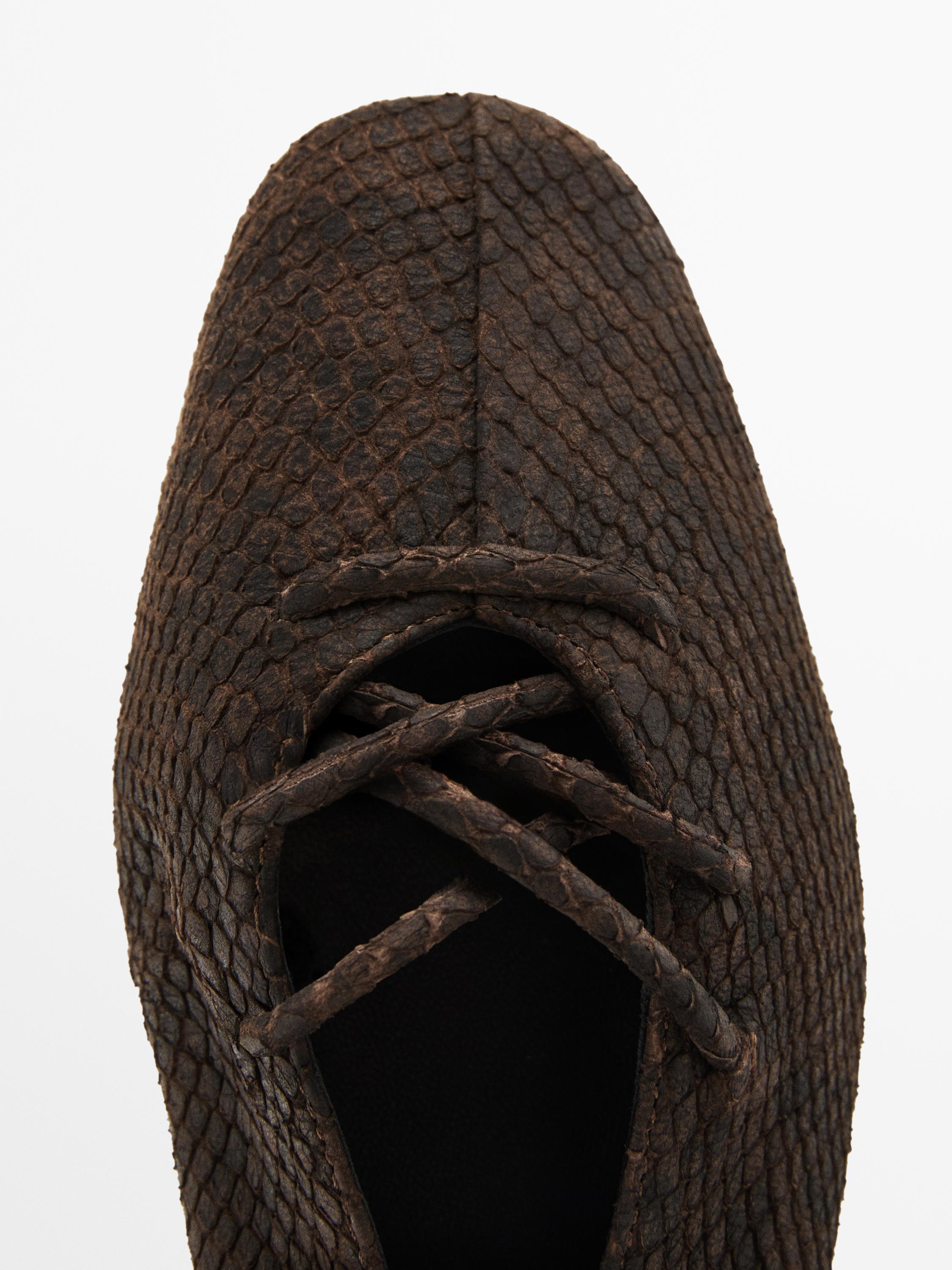 Ballerines imprimé nouées